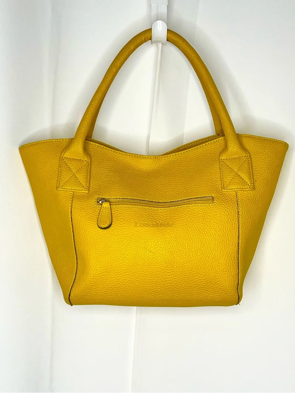 LOUENHIDE YELLOW VEGAN LEATHER TOTE/SHOULDER BAG